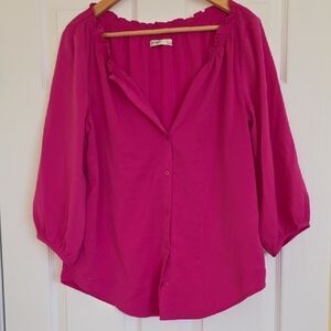 Old Navy Fuchsia Blouse